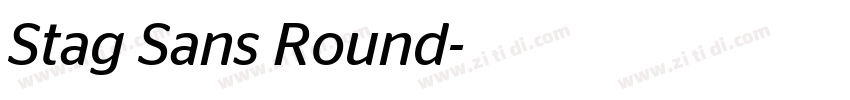 Stag Sans Round字体转换